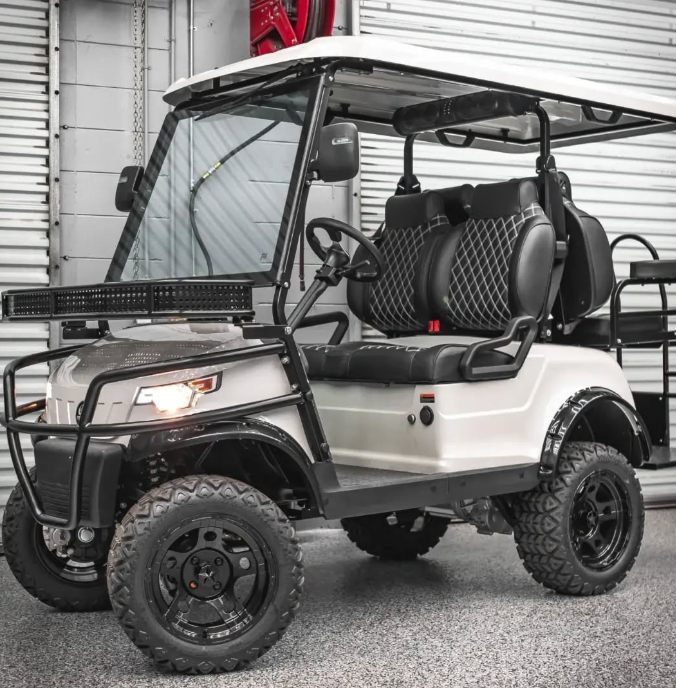 2023 EPIC E40L White Golf Cart