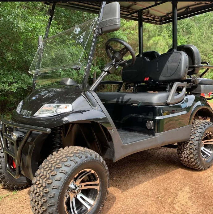 Brand new AEV EV1 in tuxedo black golf cart